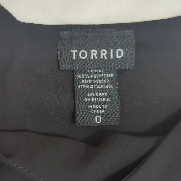Torrid Stretch Challis Cami, Color Deep Black Size 0X - Picture 13 of 13